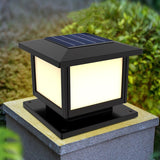 Solar Pillar Lamp Villa Fence Gate Post Lighting Waterproof Outdoor Garden Light