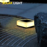 Solar Pillar Lamp LED Outdoor Waterproof Decorative Simple RGB Wall Lamp
