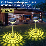 Solar Pathway Lights Color Changing/Warm White Outdoor Waterproof Solar Light